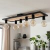 Kanor Plafones Crudo, Negro, 6 luces