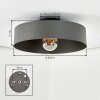 Jonel Plafones Gris, 1 luz