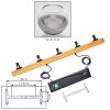 Koyoto Lámparas suspendidas, Luminarias esféricas, Lámparas colgantes Crudo, Negro, 5 luces