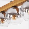 Koyoto Lámparas suspendidas, Luminarias esféricas, Lámparas colgantes Crudo, Negro, 5 luces