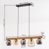 Ripoll Lámparas suspendidas, Luminarias esféricas, Lámparas colgantes Crudo, Negro, 5 luces