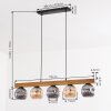 Ripoll Lámparas suspendidas, Luminarias esféricas, Lámparas colgantes Crudo, Negro, 5 luces