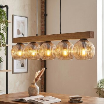 Ripoll Lámparas suspendidas, Luminarias esféricas, Lámparas colgantes Crudo, Negro, 5 luces