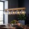 Koyoto Lámparas suspendidas, Luminarias esféricas, Lámparas colgantes Crudo, Negro, 5 luces