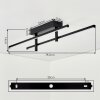 Kiron Plafones LED Negro, 1 luz