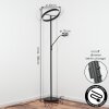 Melak Lámpara de pie, Lámpara lectura LED Negro, 2 luces