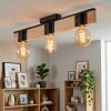 Lemou Plafones Crudo, Negro, 3 luces