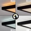 Zuren Plafones, Panel LED Negro, 1 luz