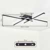 Velon Plafones LED Negro, 1 luz