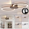 Koman Plafones LED Negro, 1 luz