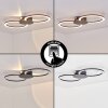 Koman Plafones LED Negro, 1 luz