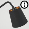 Talor Lámpara de pie Negro, 1 luz