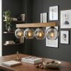 Ripoll Lámparas suspendidas, Luminarias esféricas, Lámparas colgantes Crudo, Negro, 4 luces