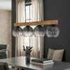 Koyoto Lámparas suspendidas, Luminarias esféricas, Lámparas colgantes Crudo, Negro, 4 luces