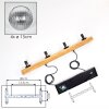 Koyoto Lámparas suspendidas, Luminarias esféricas, Lámparas colgantes Crudo, Negro, 4 luces
