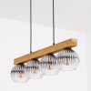 Koyoto Lámparas suspendidas, Luminarias esféricas, Lámparas colgantes Crudo, Negro, 4 luces