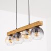 Koyoto Lámparas suspendidas, Luminarias esféricas, Lámparas colgantes Crudo, Negro, 4 luces