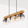 Koyoto Lámparas suspendidas, Luminarias esféricas, Lámparas colgantes Crudo, Negro, 4 luces