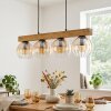 Koyoto Lámparas suspendidas, Luminarias esféricas, Lámparas colgantes Crudo, Negro, 4 luces