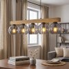 Koyoto Lámparas suspendidas, Luminarias esféricas, Lámparas colgantes Crudo, Negro, 5 luces