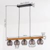 Koyoto Lámparas suspendidas, Luminarias esféricas, Lámparas colgantes Crudo, Negro, 5 luces