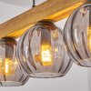 Koyoto Lámparas suspendidas, Luminarias esféricas, Lámparas colgantes Crudo, Negro, 5 luces