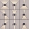 Tamarin Aplique de exterior, Lámpara Up & Down, Apliques LED Antracita, 1 luz