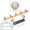 Ripoll Lámparas suspendidas, Luminarias esféricas, Lámparas colgantes Crudo, Negro, 5 luces