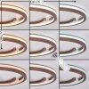 Miral Plafones LED Bronce, 1 luz, Mando a distancia