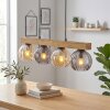 Koyoto Lámparas suspendidas, Luminarias esféricas, Lámparas colgantes Crudo, Negro, 4 luces