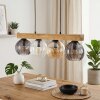 Koyoto Lámparas suspendidas, Luminarias esféricas, Lámparas colgantes Crudo, Negro, 4 luces