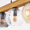 Koyoto Lámparas suspendidas, Luminarias esféricas, Lámparas colgantes Crudo, Negro, 4 luces