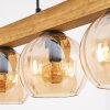 Koyoto Lámparas suspendidas, Luminarias esféricas, Lámparas colgantes Crudo, Negro, 4 luces