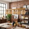 Basto Lámparas suspendidas, Luminarias esféricas, Lámparas colgantes Crudo, Negro, 5 luces