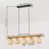 Basto Lámparas suspendidas, Luminarias esféricas, Lámparas colgantes Crudo, Negro, 5 luces
