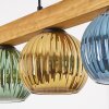 Koyoto Lámparas suspendidas, Luminarias esféricas, Lámparas colgantes Crudo, Negro, 4 luces