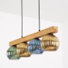 Koyoto Lámparas suspendidas, Luminarias esféricas, Lámparas colgantes Crudo, Negro, 4 luces