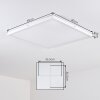 Finsrud Plafones, Panel LED Blanca, 1 luz