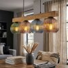 Koyoto Lámparas suspendidas, Luminarias esféricas, Lámparas colgantes Crudo, Negro, 4 luces