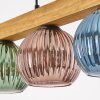 Koyoto Lámparas suspendidas, Luminarias esféricas, Lámparas colgantes Crudo, Negro, 4 luces