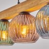 Koyoto Lámparas suspendidas, Luminarias esféricas, Lámparas colgantes Crudo, Negro, 4 luces