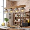 Ripoll Lámparas suspendidas, Luminarias esféricas, Lámparas colgantes Crudo, Negro, 4 luces