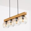 Ripoll Lámparas suspendidas, Luminarias esféricas, Lámparas colgantes Crudo, Negro, 4 luces