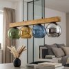 Koyoto Lámparas suspendidas, Luminarias esféricas, Lámparas colgantes Crudo, Negro, 4 luces