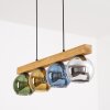 Koyoto Lámparas suspendidas, Luminarias esféricas, Lámparas colgantes Crudo, Negro, 4 luces