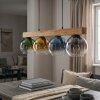 Koyoto Lámparas suspendidas, Luminarias esféricas, Lámparas colgantes Crudo, Negro, 4 luces