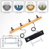 Koyoto Lámparas suspendidas, Luminarias esféricas, Lámparas colgantes Crudo, Negro, 4 luces