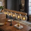 Koyoto Lámparas suspendidas, Luminarias esféricas, Lámparas colgantes Crudo, Negro, 5 luces