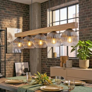 Ripoll Lámparas suspendidas, Luminarias esféricas, Lámparas colgantes Crudo, Negro, 5 luces