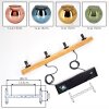 Koyoto Lámparas suspendidas, Luminarias esféricas, Lámparas colgantes Crudo, Negro, 4 luces
